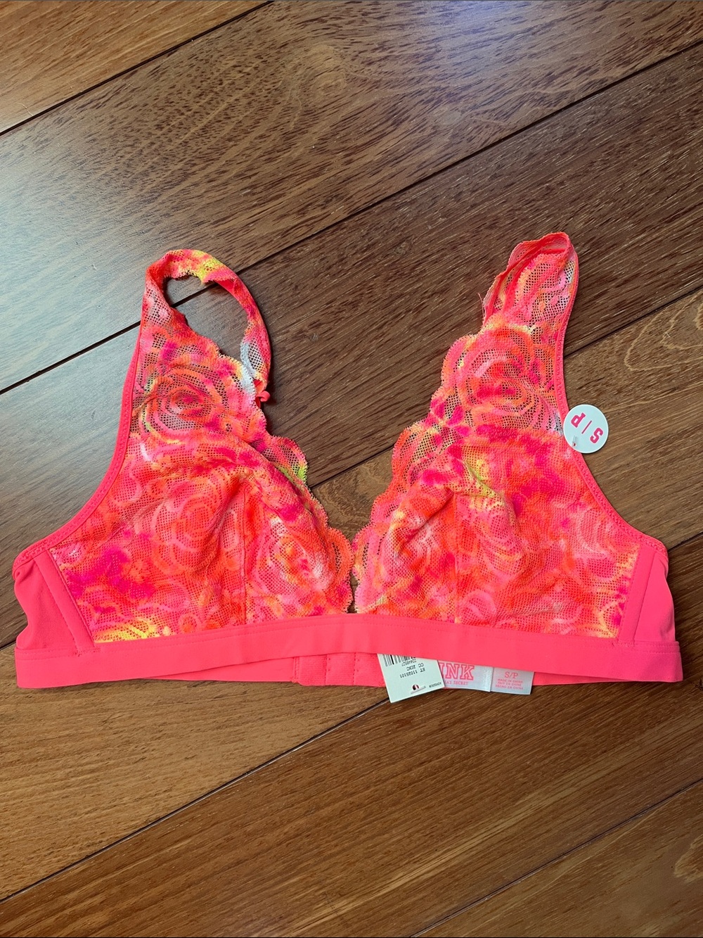 NWT PINK Victoria’s Secret Lace Plunge Bralette
